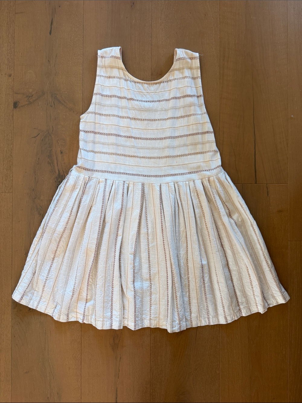 Ace & Jig Cream and Tan Striped Mini Dress